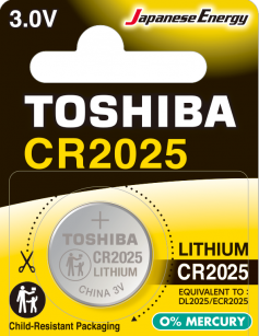 BATERIA TOSHIBA CR2025 3V LITOWA 1SZT.