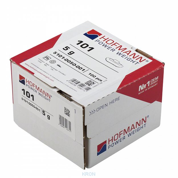 Ciężarki nabijane HOFMANN 101 STD 5g do kół stalowych
