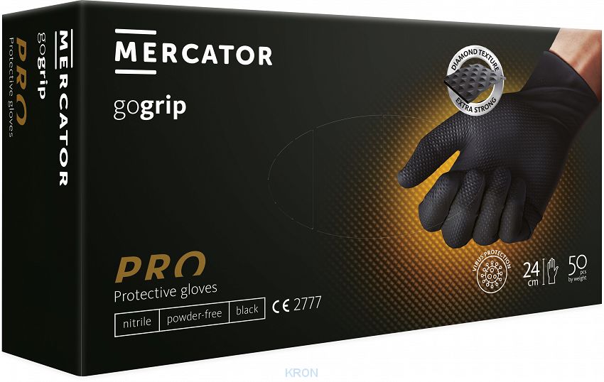 RĘKAWICE NITRYLOWE GOGRIP / POWERGRIP 50 SZTUK - diamentowa struktura