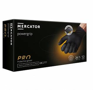 RĘKAWICE NITRYLOWE GOGRIP / POWERGRIP 50 SZTUK - diamentowa struktura