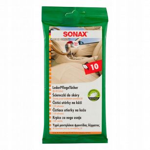 SONAX ŚCIERECZKI DO SKÓRY 10SZT. 415600