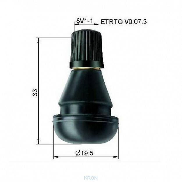 ZAWÓR BEZDĘTKOWY SCHRADER PACIFIC TR 412.SCH 100SZT.