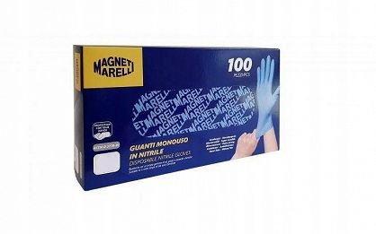 RĘKAWICE NITRYL NIEBIESKIE MAGNETI MARELLI 10/XL 100SZT.