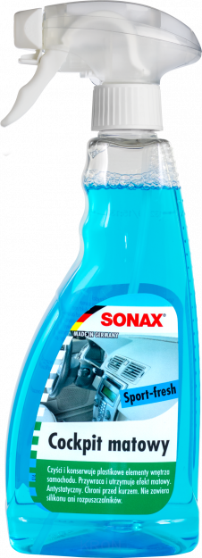 SONAX 357241 SPORT-FRESH preparat do kokpitu, efekt matowy 500ml