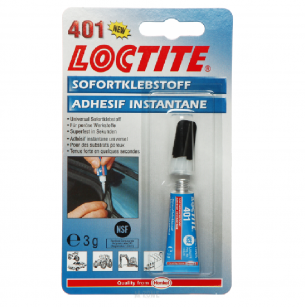 LOCTITE 401 3G BLISTER - błyskawiczny klej cyjanoakrylowy