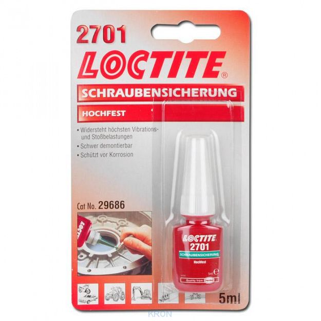 LOCTITE 2701 5ml - zabezpieczanie połączeń gwintowych