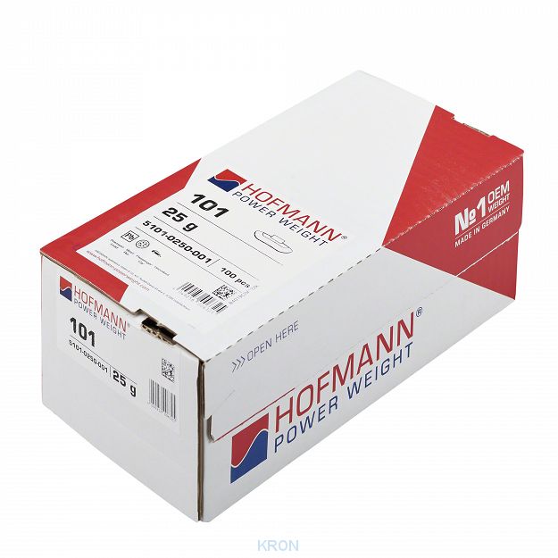 Ciężarki nabijane HOFMANN 101 STD 25g do kół stalowych