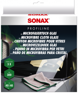 SONAX PROFILINE MIKROFIBRA CLOTH GLASS 3 SZT.