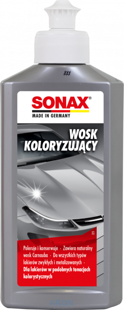 SONAX 296341 WOSK KOLORYZUJĄCY SZARY SREBRNY 250ML